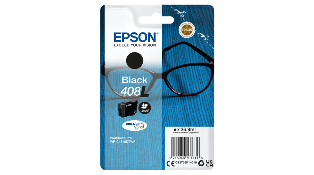 Cartouche Encre EPSON 408L Noir Haute Capacité (C13T09K14010)