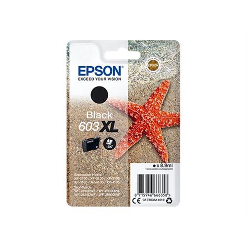 Cartouche Encre EPSON 603XL Noir Haute Capacité (C13T03A14020)
