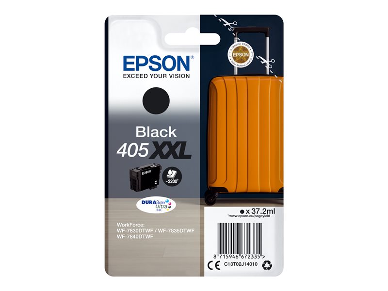 Cartouche Encre EPSON 405XXL Noir Très haute capacité (C13T02J14010)